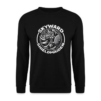 Valkyrie Warrior Odin Valkyrja Mythologie nordique - Sweat-shirt Unisexe - noir - Devant - Alina (178cm) & Michal (187cm)