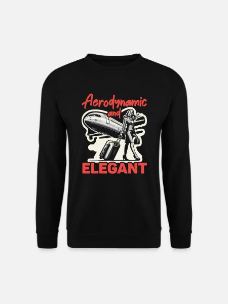 Flugbegleiterin, Flugbegleiterin, Stewardess - Unisex Pullover - Schwarz