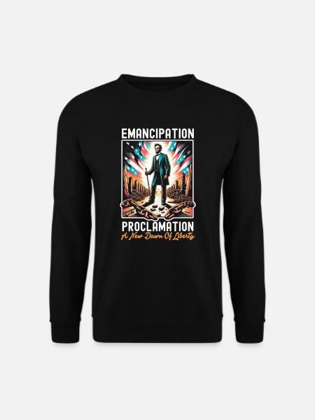Emanzipationsproklamation Black Pride Juneteenth - Unisex Pullover - Schwarz