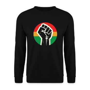 Pan-africanism African American Black People - Unisex Sweatshirt - black - Front - Alina (178cm) & Michal (187cm)