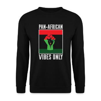 Pan-africanism African American Africa Roots Black - Unisex Sweatshirt - black - Front - Alina (178cm) & Michal (187cm)