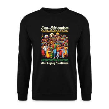 Pan-africanism African American Africa Roots Black - Unisex Sweatshirt - black - Front - Alina (178cm) & Michal (187cm)