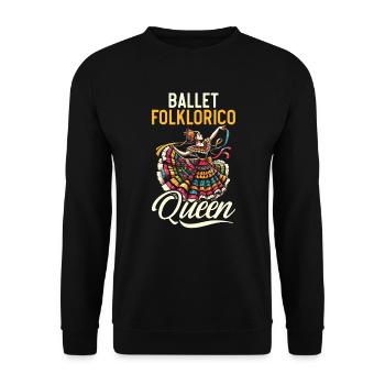 Ballett Folklorico Tänzerin Mexiko Mexikanischer Tanz - Unisex Pullover - Schwarz - Vorne - Alina (178cm) & Michal (187cm)