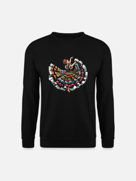 Ballet Folklorico Dancer Mexico Mexican Dance - Unisex Sweatshirt - black