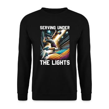 Indoor Volleyball Lover Sport Volleyball Player - Unisex Sweatshirt - black - Front - Alina (178cm) & Michal (187cm)