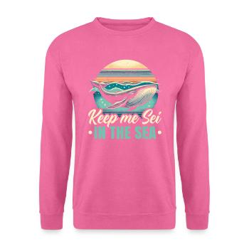 Endangered Species Sei Whale Animal Rights - Unisex Sweatshirt - pink - Front