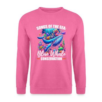 Endangered Species Blue Whale Animal Rights - Unisex Sweatshirt - pink - Front