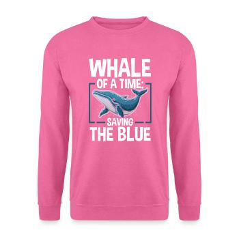 Gefährdete Arten Blauwal Tierrechte - Unisex Pullover - Pink - Vorne