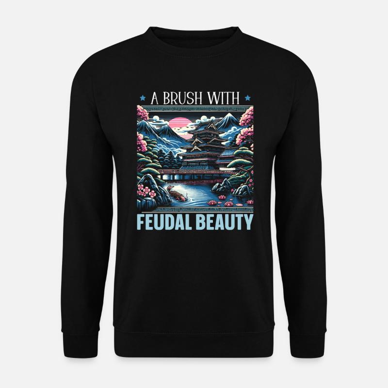 Feudales Japan Kultur Japanische Kanji Geschichte - Unisex Pullover - Schwarz