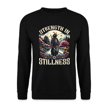 Feudal Japan Culture Japanese Kanji History - Unisex Sweatshirt - black - Front - Alina (178cm) & Michal (187cm)