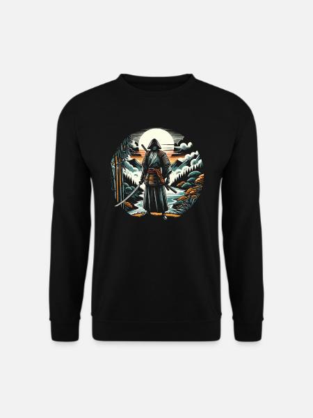 Feudales Japan Kultur Japanische Kanji Geschichte - Unisex Pullover - Schwarz