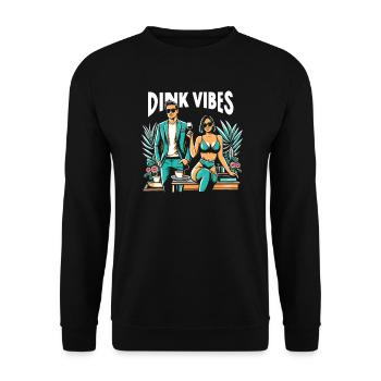 Dual Income No Kids Marriage Married Couple DINK - Unisex Sweatshirt - black - Front - Alina (178cm) & Michal (187cm)