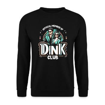 Doppeltes Einkommen Keine Kinder Ehe Ehepaar DINK - Unisex Pullover - Schwarz - Vorne - Alina (178cm) & Michal (187cm)