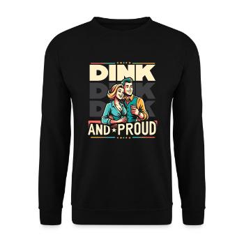 Double revenu Pas d’enfants Mariage Couple marié DINK - Sweat-shirt Unisexe - noir - Devant - Alina (178cm) & Michal (187cm)