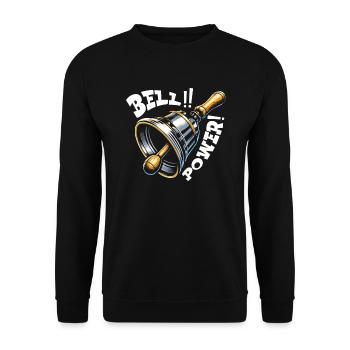 Joueur de cloches musicales musicien amoureux des cloches - Sweat-shirt Unisexe - noir - Devant - Alina (178cm) & Michal (187cm)