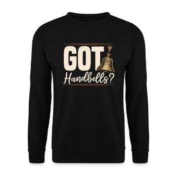 Joueur de cloches musicales musicien amoureux des cloches - Sweat-shirt Unisexe - noir - Devant - Alina (178cm) & Michal (187cm)