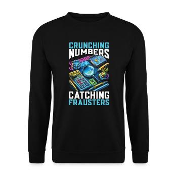 Juricomptable Profession Audit Comptabilité - Sweat-shirt Unisexe - noir - Devant - Alina (178cm) & Michal (187cm)
