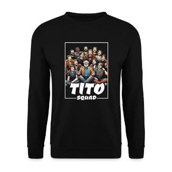 Tito Filipino Onkel Philippinen Bester Onkel aller Zeiten - Unisex Pullover - Schwarz - Vorne - Alina (178cm) & Michal (187cm)