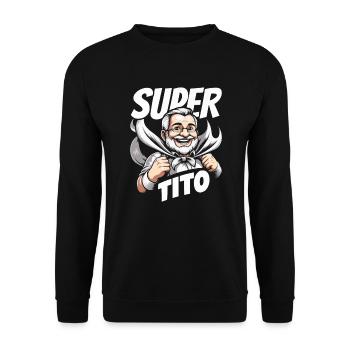 Tito Filipino Onkel Philippinen Bester Onkel aller Zeiten - Unisex Pullover - Schwarz - Vorne - Alina (178cm) & Michal (187cm)