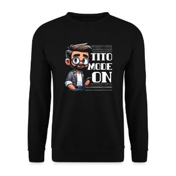 Tito Filipino Onkel Philippinen Bester Onkel aller Zeiten - Unisex Pullover - Schwarz - Vorne - Alina (178cm) & Michal (187cm)