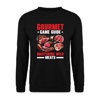 Arts culinaires Professeur Cuisine Chef cuisinier Cuisine - Sweat-shirt Unisexe - noir - Devant - Alina (178cm) & Michal (187cm)