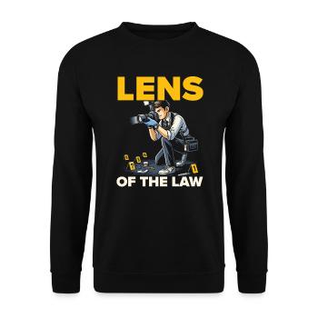 Forensic Photographer Crime Scene Investigation - Unisex Sweatshirt - black - Front - Alina (178cm) & Michal (187cm)