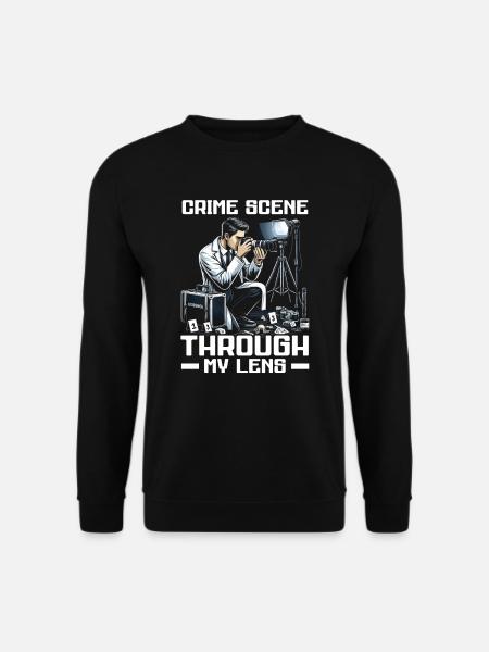 Forensischer Fotograf Tatortuntersuchung - Unisex Pullover - Schwarz
