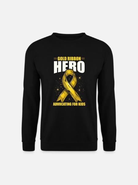 Aufklärung über Krebs im Kindesalter, Chemo, Krebs bekämpfen - Unisex Pullover - Schwarz