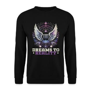 Engelszahl Spirituelle Begleitung Numerologie - Unisex Pullover - Schwarz - Vorne - Alina (178cm) & Michal (187cm)