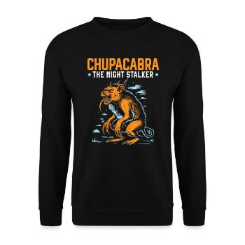 Chupacabra Legendary Creature Beast Cryptozoology - Unisex Sweatshirt - black - Front - Alina (178cm) & Michal (187cm)
