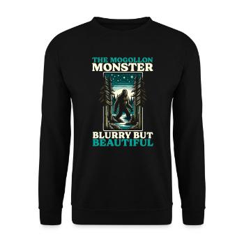 Mogollon Monster Mythical Cryptozoology Cryptid - Unisex Sweatshirt - black - Front - Alina (178cm) & Michal (187cm)