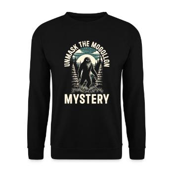 Mogollon Monster Mythical Cryptozoology Cryptid - Unisex Sweatshirt - black - Front - Alina (178cm) & Michal (187cm)