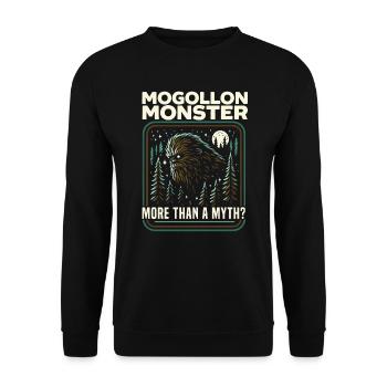 Mogollon Monster Mythical Cryptozoology Cryptid - Unisex Sweatshirt - black - Front - Alina (178cm) & Michal (187cm)