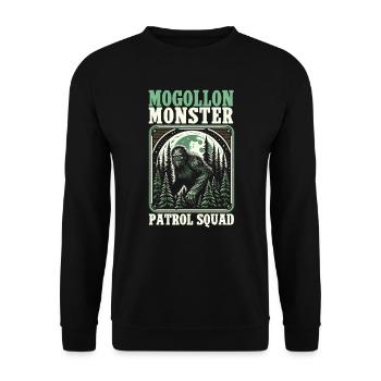 Mogollon Monster Mythical Cryptozoology Cryptid - Unisex Sweatshirt - black - Front - Alina (178cm) & Michal (187cm)