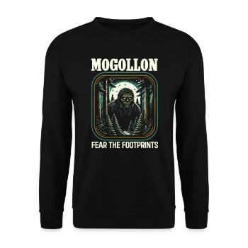 Mogollon Monster Mythical Cryptozoology Cryptid - Unisex Sweatshirt - black - Front - Alina (178cm) & Michal (187cm)