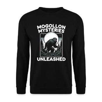 Mogollon-Monster Mythische Kryptozoologie Kryptide - Unisex Pullover - Schwarz - Vorne - Alina (178cm) & Michal (187cm)