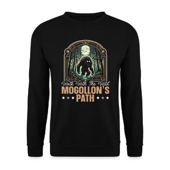 Mogollon Monster Mythical Cryptozoology Cryptid - Unisex Sweatshirt - black - Front - Alina (178cm) & Michal (187cm)