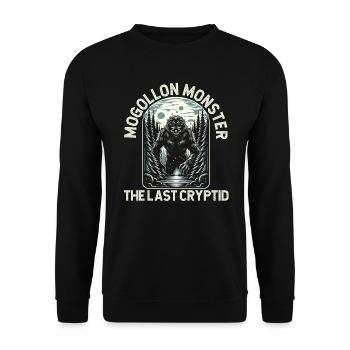 Mogollon Monster Mythical Cryptozoology Cryptid - Unisex Sweatshirt - black - Front - Alina (178cm) & Michal (187cm)