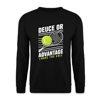 Tennis Umpire Ref Sports Game Official Referee - Unisex Sweatshirt - black - Front - Alina (178cm) & Michal (187cm)