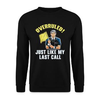 Tennis Umpire Ref Sports Game Official Referee - Unisex Sweatshirt - black - Front - Alina (178cm) & Michal (187cm)