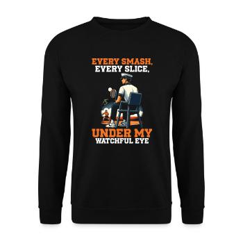 Tennis Umpire Ref Sports Game Official Referee - Unisex Sweatshirt - black - Front - Alina (178cm) & Michal (187cm)