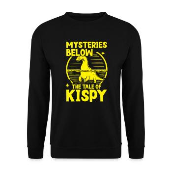 Hudson River Monster Kipsy Kryptozoologie Kryptid - Unisex Pullover - Schwarz - Vorne - Alina (178cm) & Michal (187cm)