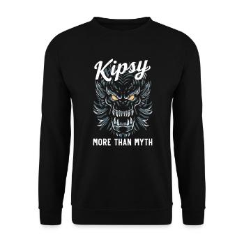 Hudson River Monster Kipsy Kryptozoologie Kryptid - Unisex Pullover - Schwarz - Vorne - Alina (178cm) & Michal (187cm)