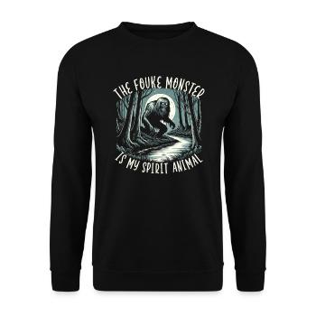 Fouke Monster Southern Sasquatch Cryptozoologie - Sweat-shirt Unisexe - noir - Devant - Alina (178cm) & Michal (187cm)