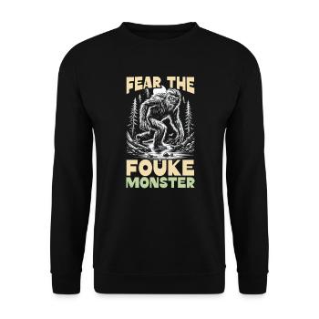 Monstre de Fouke Sasquatch du Sud Cryptozoologie - Sweat-shirt Unisexe - noir - Devant - Alina (178cm) & Michal (187cm)