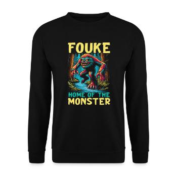 Monstre de Fouke Sasquatch du Sud Cryptozoologie - Sweat-shirt Unisexe - noir - Devant - Alina (178cm) & Michal (187cm)