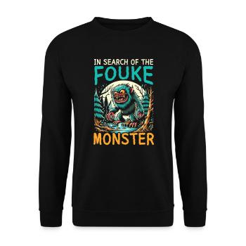Monstre de Fouke Sasquatch du Sud Cryptozoologie - Sweat-shirt Unisexe - noir - Devant - Alina (178cm) & Michal (187cm)