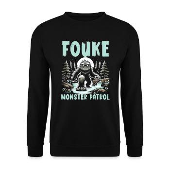Monstre de Fouke Sasquatch du Sud Cryptozoologie - Sweat-shirt Unisexe - noir - Devant - Alina (178cm) & Michal (187cm)