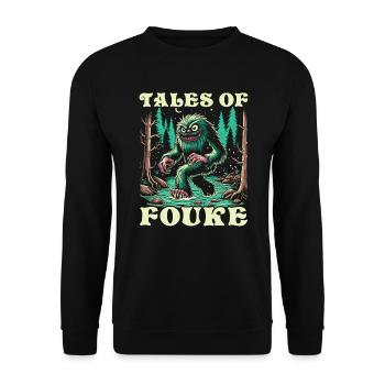 Monstre de Fouke Sasquatch du Sud Cryptozoologie - Sweat-shirt Unisexe - noir - Devant - Alina (178cm) & Michal (187cm)