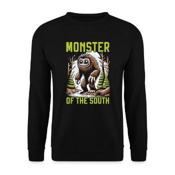 Monstre de Fouke Sasquatch du Sud Cryptozoologie - Sweat-shirt Unisexe - noir - Devant - Alina (178cm) & Michal (187cm)